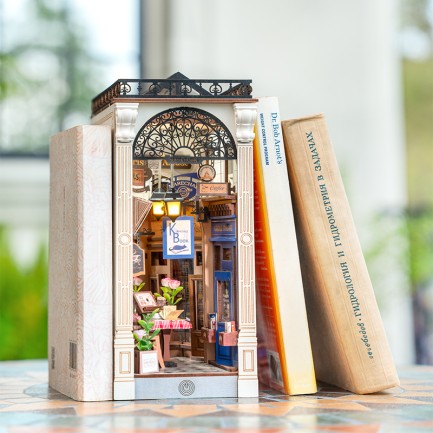 Rolife TGB10 Arcade Dating Kitap Köşesi Book Nook DIY Minyatür Maket Model Seti Mini Dollhouse 3D Model Kit Detaylı Dekoratif Hobi Seti 3D Puzzle Tiny House - Thumbnail
