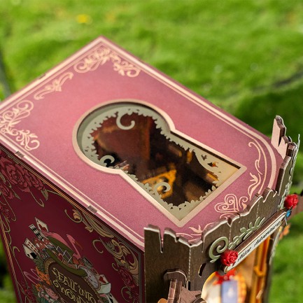 Rolife TGB12 Fall into Wonder Kitap Köşesi Book Nook DIY Minyatür Maket Model Seti Mini Dollhouse 3D Model Kit Detaylı Dekoratif Hobi Seti 3D Puzzle Tiny House - Thumbnail