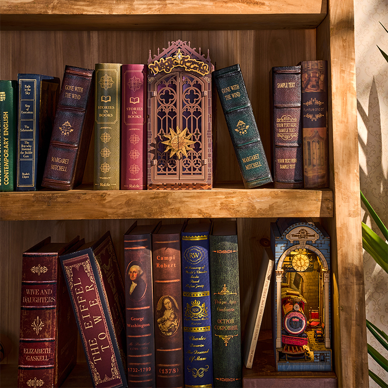 Rolife TGB14 Magic Fantasy Corner Kitap Köşesi Book Nook DIY Minyatür Maket ModelSeti Mini Dollhouse 3D Model Kit Detaylı Dekoratif Hobi Seti 3D Puzzle Tiny House