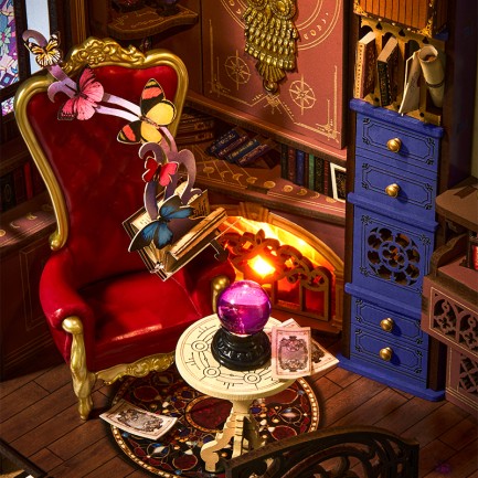 Rolife TGB14 Magic Fantasy Corner Kitap Köşesi Book Nook DIY Minyatür Maket ModelSeti Mini Dollhouse 3D Model Kit Detaylı Dekoratif Hobi Seti 3D Puzzle Tiny House - Thumbnail
