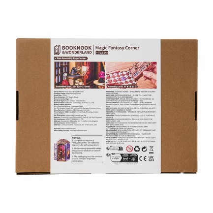 Rolife TGB14 Magic Fantasy Corner Kitap Köşesi Book Nook DIY Minyatür Maket ModelSeti Mini Dollhouse 3D Model Kit Detaylı Dekoratif Hobi Seti 3D Puzzle Tiny House - Thumbnail
