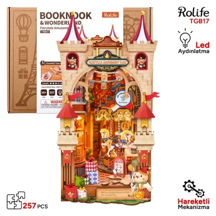 Rolife - Rolife TGB17 Fairytale Amusement Park 3D Wooden Puzzle