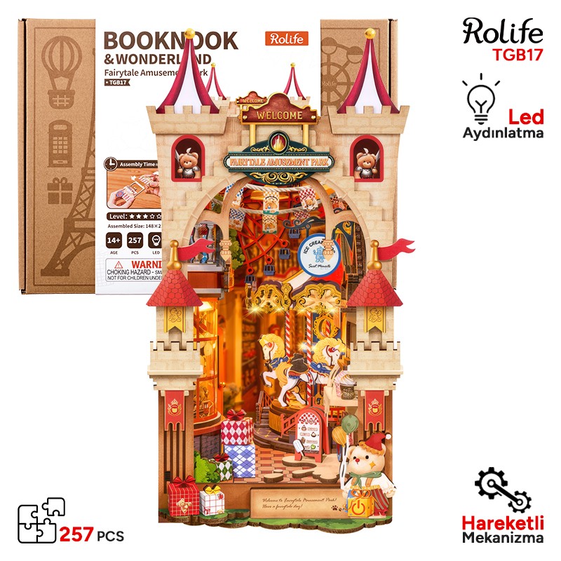 Rolife TGB17 Fairytale Amusement Park 3D Wooden Puzzle