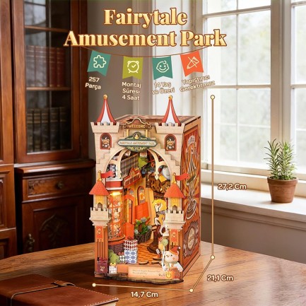 Rolife TGB17 Fairytale Amusement Park 3D Wooden Puzzle - Thumbnail