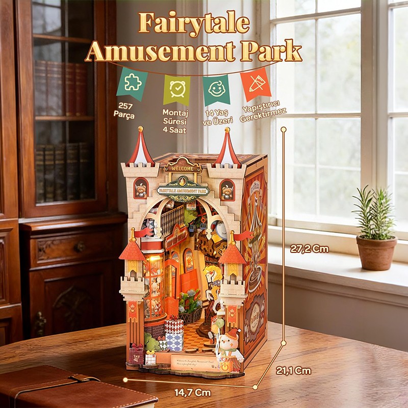 Rolife TGB17 Fairytale Amusement Park 3D Wooden Puzzle