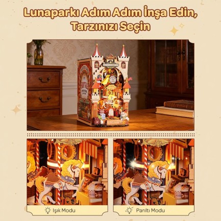 Rolife TGB17 Fairytale Amusement Park 3D Wooden Puzzle - Thumbnail