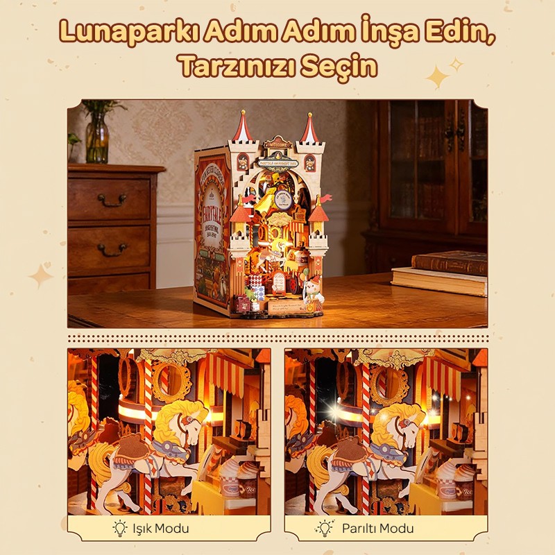 Rolife TGB17 Fairytale Amusement Park 3D Wooden Puzzle