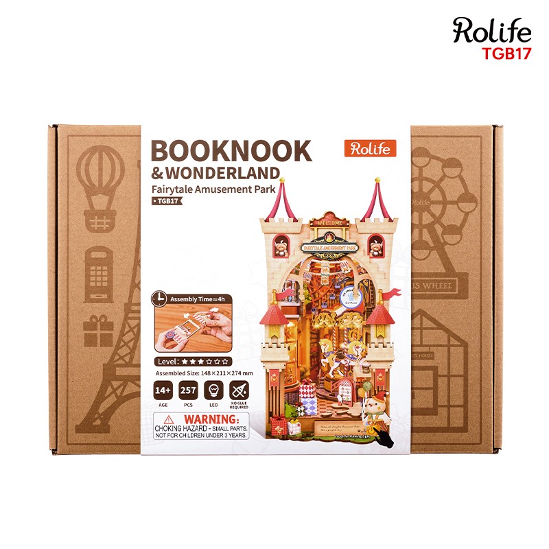 Rolife TGB17 Fairytale Amusement Park 3D Wooden Puzzle