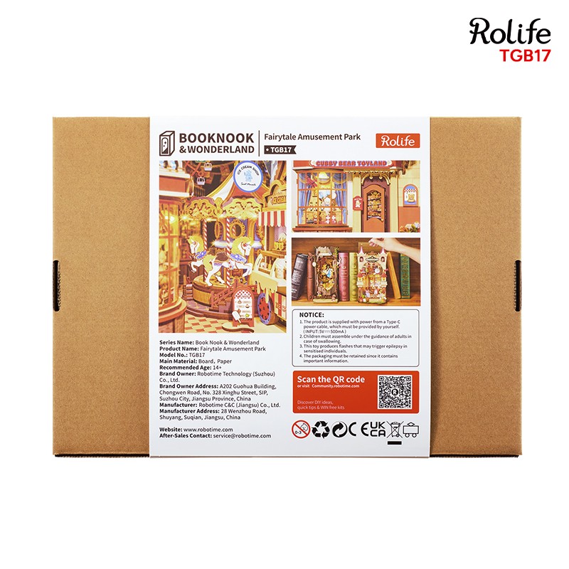 Rolife TGB17 Fairytale Amusement Park 3D Wooden Puzzle