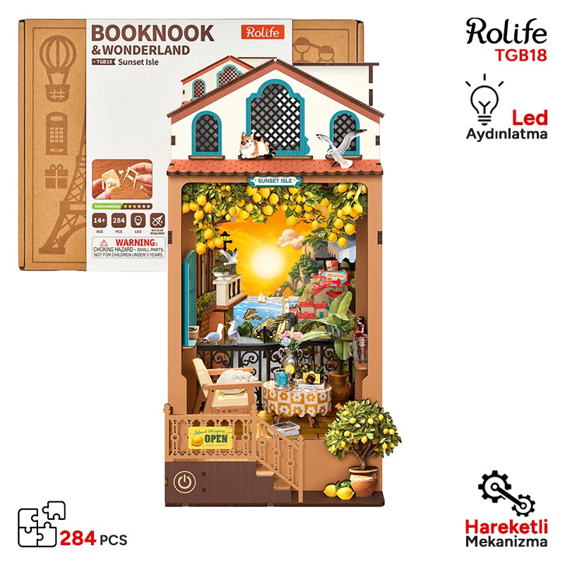 Rolife TGB18 Sunset Isle 3D Wooden Puzzle