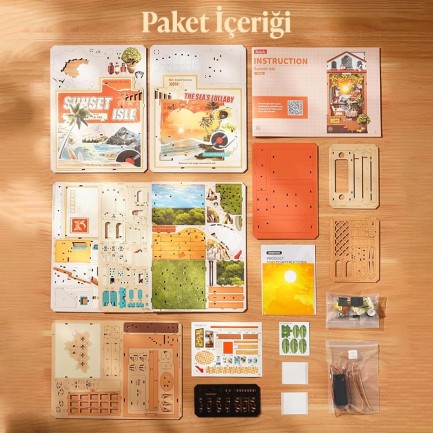 Rolife TGB18 Sunset Isle 3D Wooden Puzzle - Thumbnail