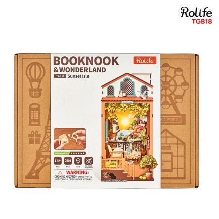 Rolife TGB18 Sunset Isle 3D Wooden Puzzle - Thumbnail