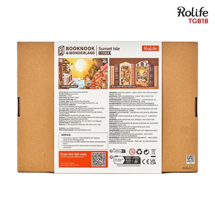 Rolife TGB18 Sunset Isle 3D Wooden Puzzle - Thumbnail