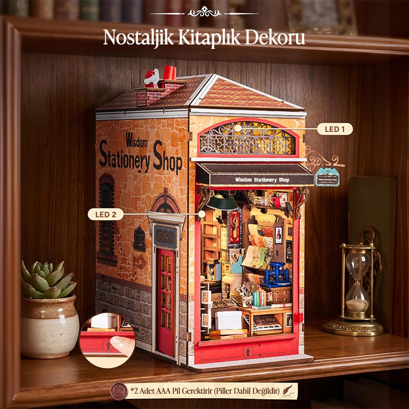 Rolife TGB19 Wisdom Stationery Shop 3D Wooden Puzzle