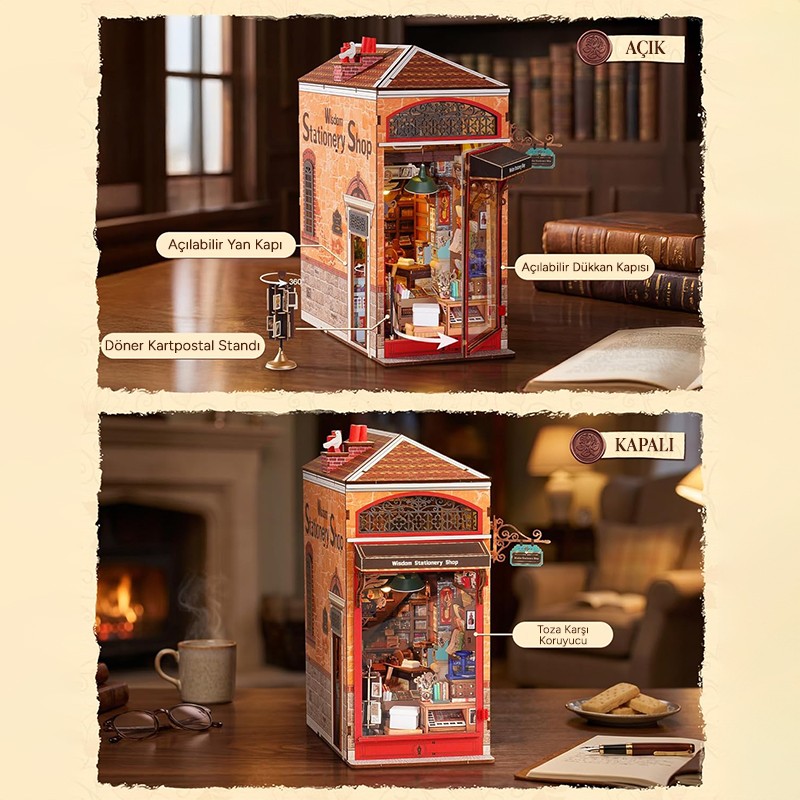Rolife TGB19 Wisdom Stationery Shop 3D Wooden Puzzle