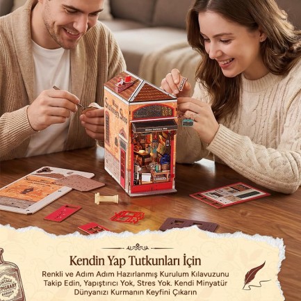 Rolife TGB19 Wisdom Stationery Shop 3D Wooden Puzzle - Thumbnail