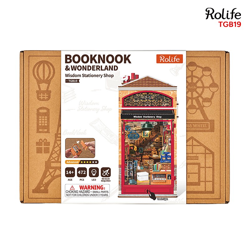 Rolife TGB19 Wisdom Stationery Shop 3D Wooden Puzzle