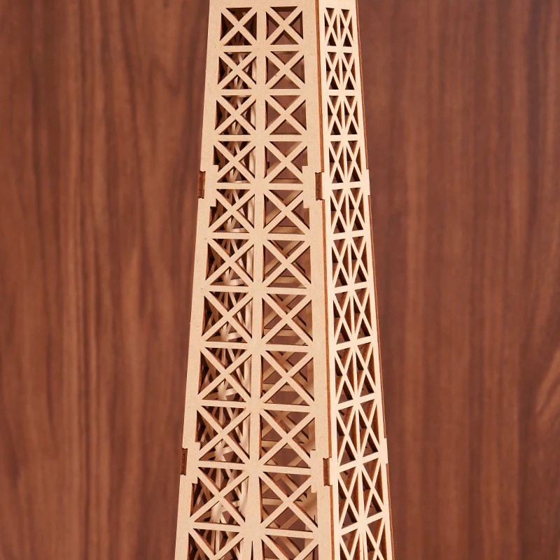 Rolife TGC02 Eyfel Kulesi (Eiffel Tower Plus) DIY Minyatür Maket Model Seti Ahşap 3D Wooden Puzzle 3D Model Kit Detaylı Dekoratif Hobi Seti Ahşap Maket