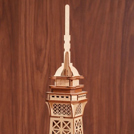 Rolife TGC02 Eyfel Kulesi (Eiffel Tower Plus) DIY Minyatür Maket Model Seti Ahşap 3D Wooden Puzzle 3D Model Kit Detaylı Dekoratif Hobi Seti Ahşap Maket - Thumbnail