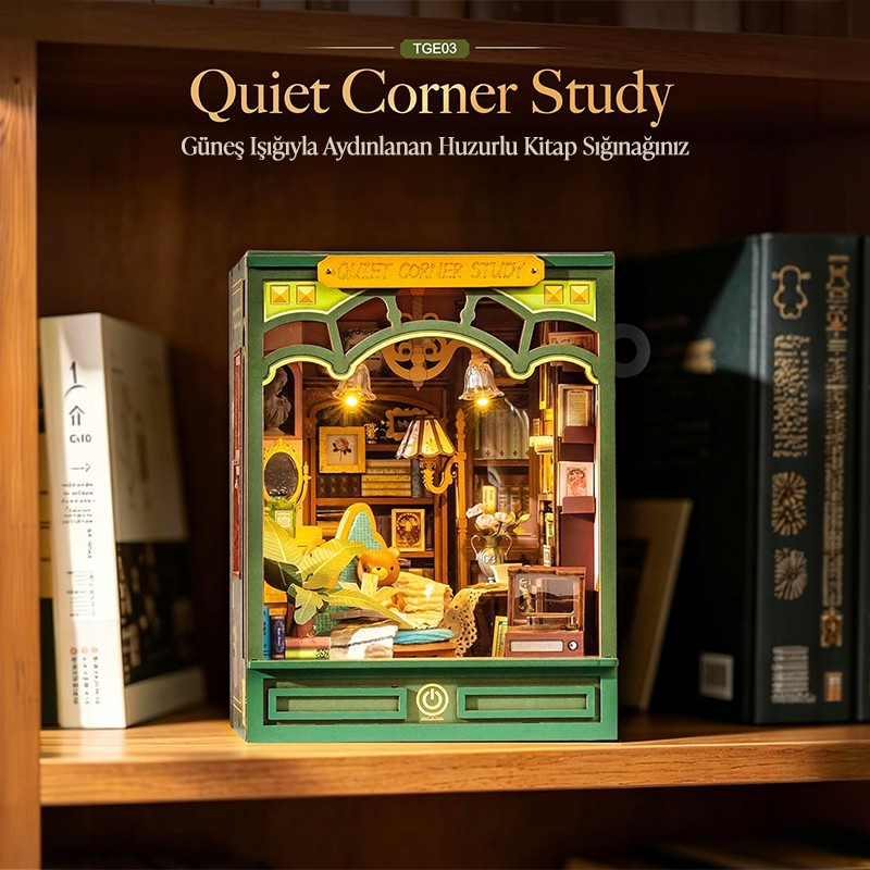 Rolife TGE03 Quiet Corner Study 3D Wooden Puzzle