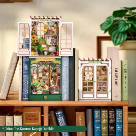 Rolife TGE03 Quiet Corner Study 3D Wooden Puzzle - Thumbnail