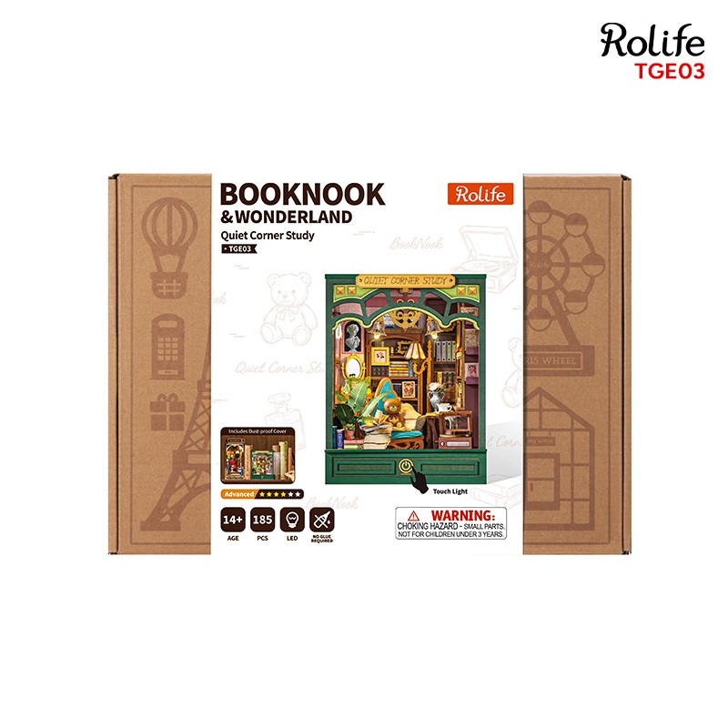 Rolife TGE03 Quiet Corner Study 3D Wooden Puzzle