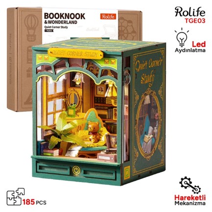 Rolife - Rolife TGE03 Quiet Corner Study 3D Wooden Puzzle