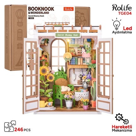Rolife - Rolife TGE04 Secret Bloomy Nook 3D Wooden Puzzle