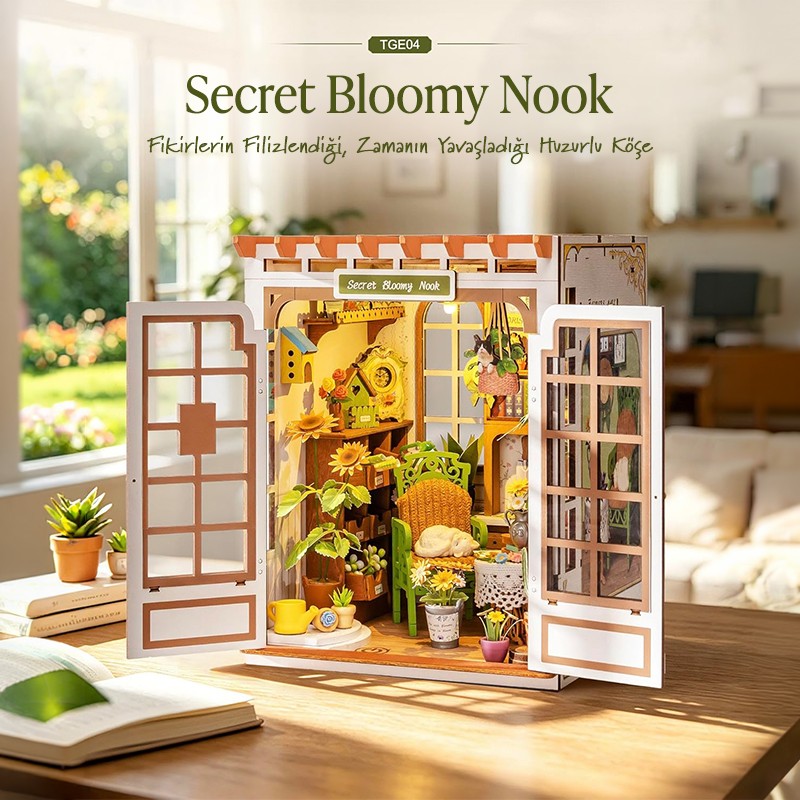 Rolife TGE04 Secret Bloomy Nook 3D Wooden Puzzle