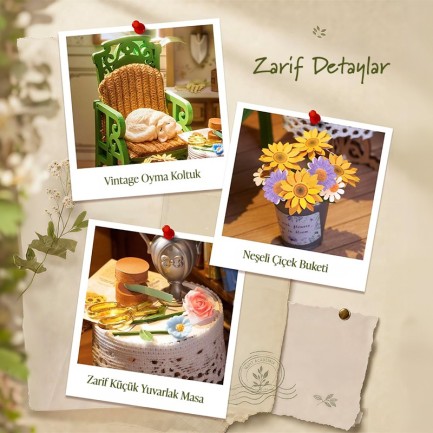 Rolife TGE04 Secret Bloomy Nook 3D Wooden Puzzle - Thumbnail