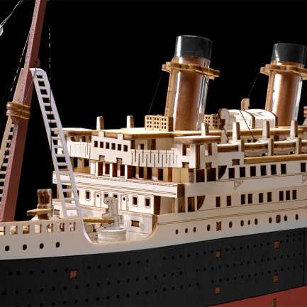 Rolife TGL02 Gemi (1912 Eternal Atlantic Voyager)DIY Minyatür Maket ModelSeti Ahşap 3D Wooden Puzzle 3D Model Kit Detaylı Dekoratif Hobi Seti Ahşap Maket - Thumbnail