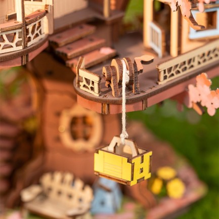 Rolife TGS04 Ağaç Ev (Sakura Tree House) DIY Minyatür Maket Model Seti Ahşap 3D Wooden Puzzle 3D Model Kit Detaylı Dekoratif Hobi Seti Ahşap Maket - Thumbnail