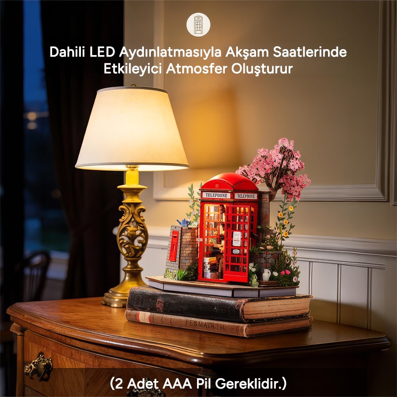 Rolife TGS05 Blossom Book Booth 3D Wooden Puzzle