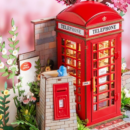 Rolife TGS05 Blossom Book Booth 3D Wooden Puzzle - Thumbnail