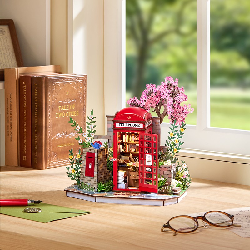 Rolife TGS05 Blossom Book Booth 3D Wooden Puzzle