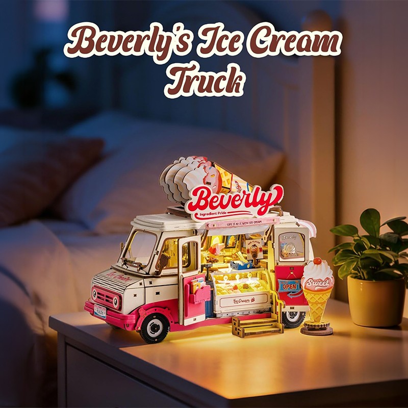 Rolife TGS06 Beverly's Ice Cream Truck 3D Wooden Puzzle