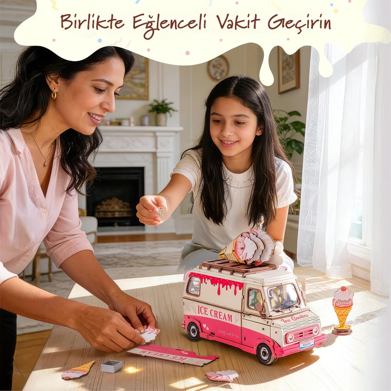 Rolife TGS06 Beverly's Ice Cream Truck 3D Wooden Puzzle