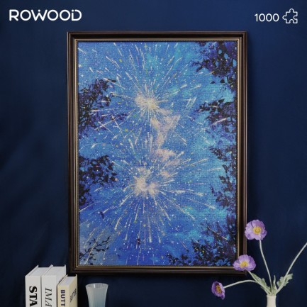 Rowood PT013 Sparkling Summer Night 3D Wooden Puzzle - Thumbnail