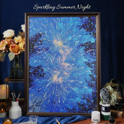 Rowood PT013 Sparkling Summer Night 3D Wooden Puzzle - Thumbnail