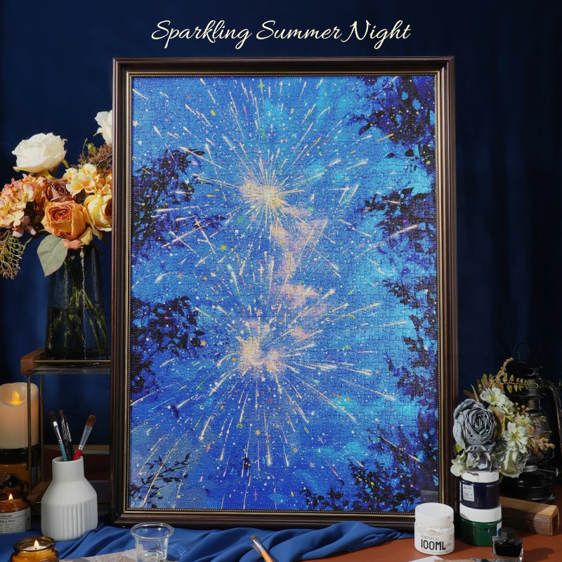 Rowood PT013 Sparkling Summer Night 3D Wooden Puzzle