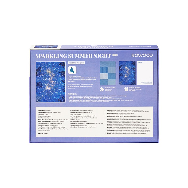 Rowood PT013 Sparkling Summer Night 3D Wooden Puzzle