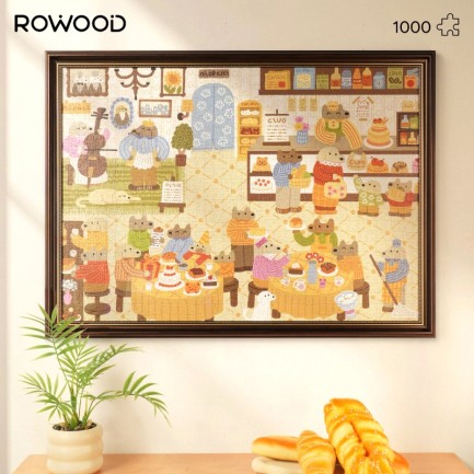 Rowood PT014 Lively Puppies' Bakery 3D Wooden Puzzle - Thumbnail