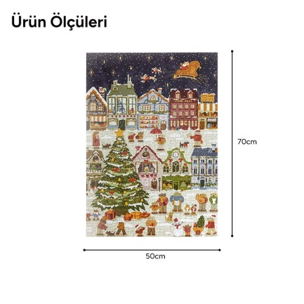 Rowood PT015 Puppies' Christmas Eve 3D Wooden Puzzle - Thumbnail