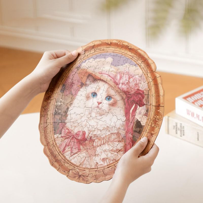 Rowood TA005 Springtime Kitty Portrait 3D Wooden Puzzle