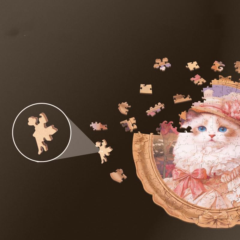 Rowood TA005 Springtime Kitty Portrait 3D Wooden Puzzle