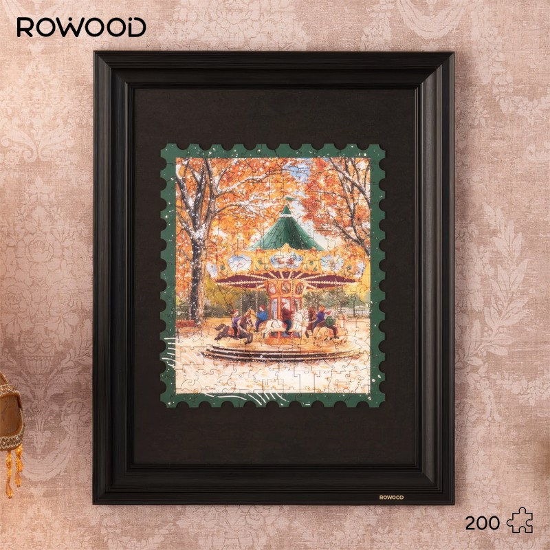 Rowood TA008 Golden Autumn Carousel 3D Wooden Puzzle