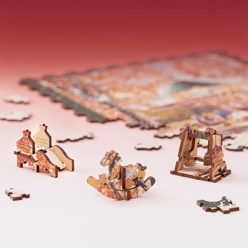 Rowood TA008 Golden Autumn Carousel 3D Wooden Puzzle