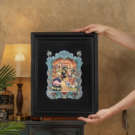 Rowood TA009 Magic Kitty's Home 3D Wooden Puzzle - Thumbnail