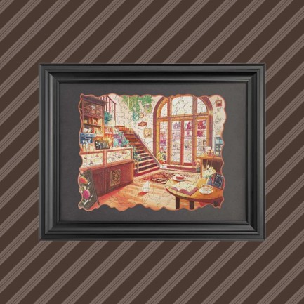 Rowood TAK002 Black Vintage Puzzle Frame 3D Wooden Puzzle - Thumbnail