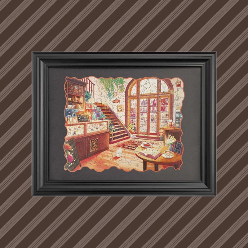 Rowood TAK002 Black Vintage Puzzle Frame 3D Wooden Puzzle